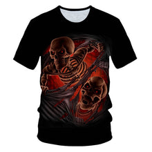 Load image into Gallery viewer, Skull Beauty Rock Cool 3D t shirt