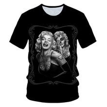 Load image into Gallery viewer, Skull Beauty Rock Cool 3D t shirt