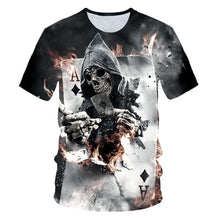 Load image into Gallery viewer, Skull Beauty Rock Cool 3D t shirt