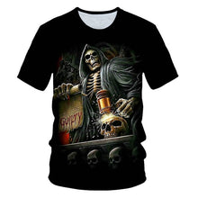 Load image into Gallery viewer, Skull Beauty Rock Cool 3D t shirt
