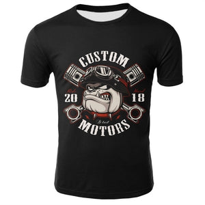 Skull T Shirt Men Black Tshirt