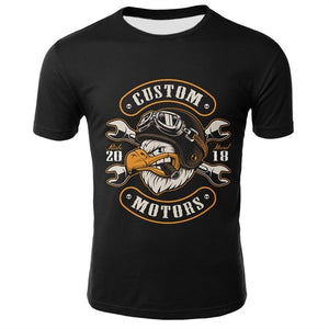 Skull T Shirt Men Black Tshirt