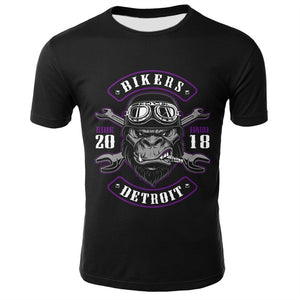 Skull T Shirt Men Black Tshirt