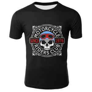 Skull T Shirt Men Black Tshirt