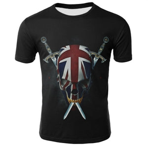 Skull T Shirt Men Black Tshirt