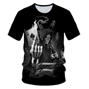 Skull Beauty Rock Cool 3D t shirt