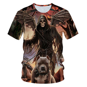 Skull Beauty Rock Cool 3D t shirt