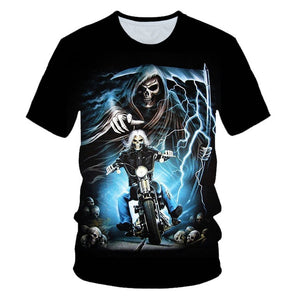 Skull Beauty Rock Cool 3D t shirt