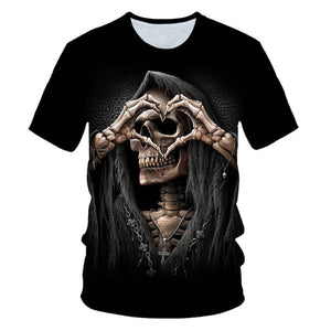 Skull Beauty Rock Cool 3D t shirt