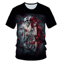 Load image into Gallery viewer, Skull Beauty Rock Cool 3D t shirt
