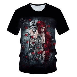 Skull Beauty Rock Cool 3D t shirt