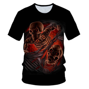 Skull Beauty Rock Cool 3D t shirt