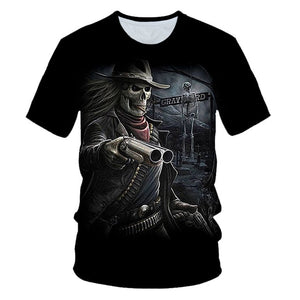 Skull Beauty Rock Cool 3D t shirt