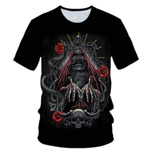Skull Beauty Rock Cool 3D t shirt