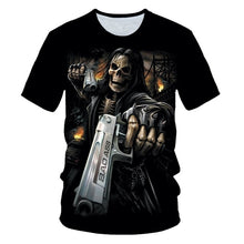 Load image into Gallery viewer, Skull Beauty Rock Cool 3D t shirt

