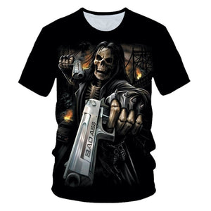 Skull Beauty Rock Cool 3D t shirt