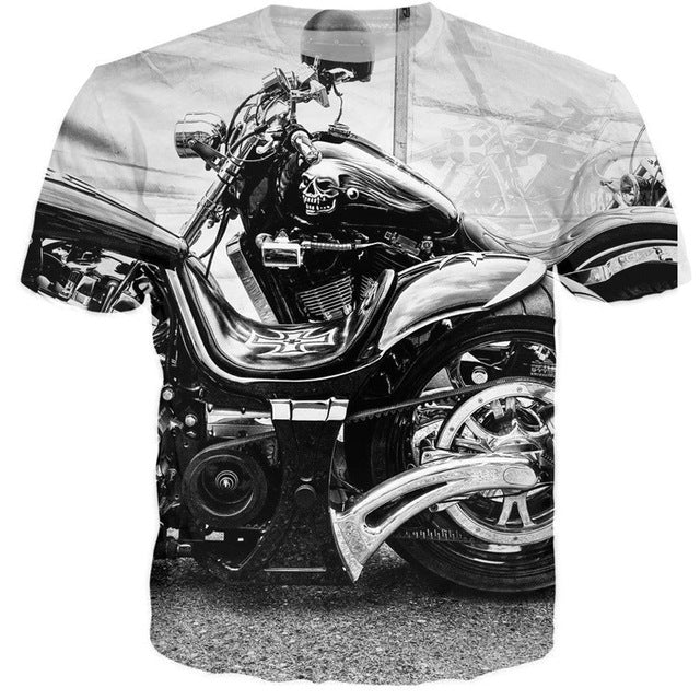 Motorcycle Skull T-Shirt Tshirt 2020